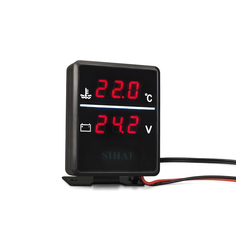 SD-1750 方形水温电压表 - 白底图