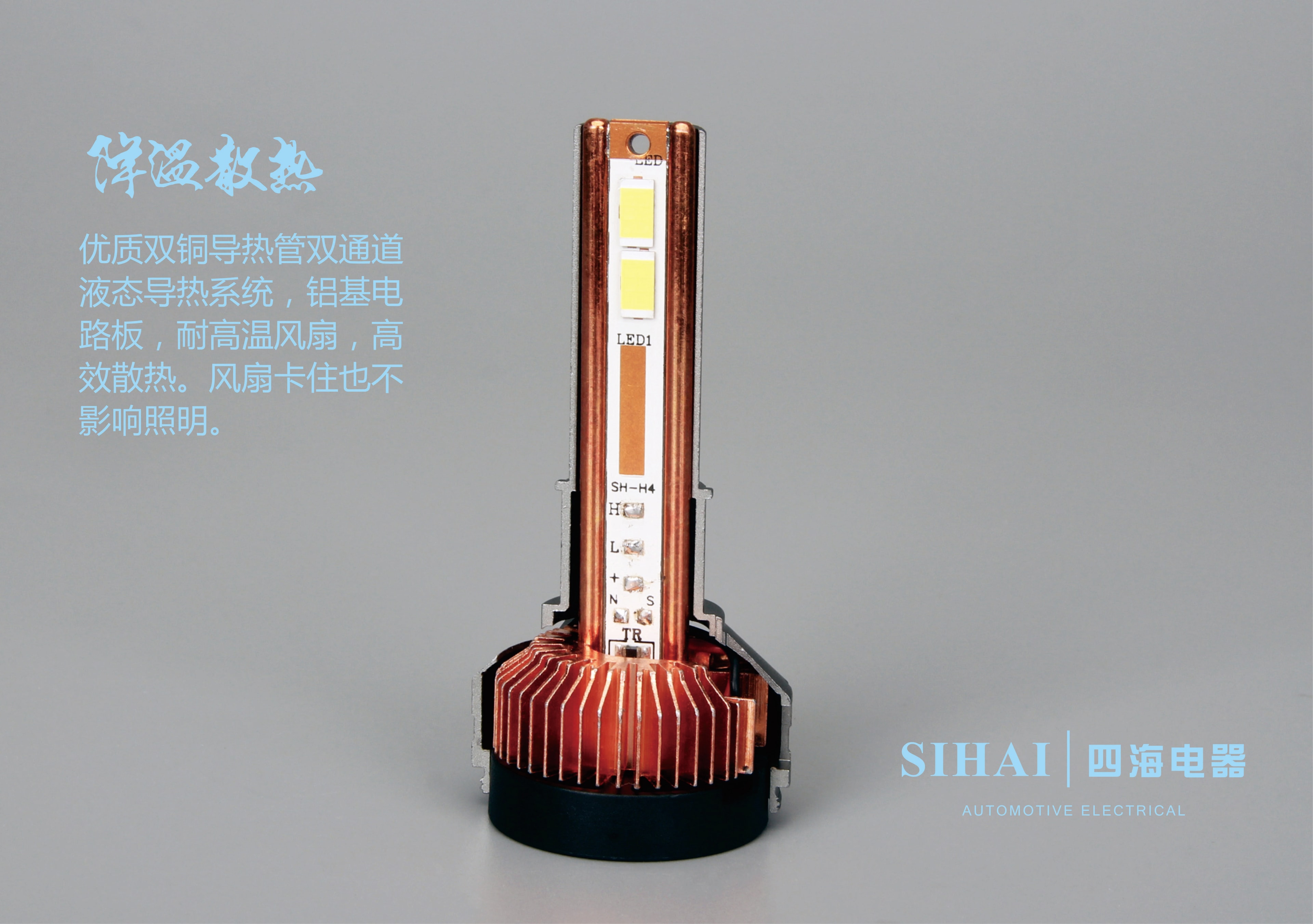 LE-1501 汽车LED大灯 - 散热器细节图